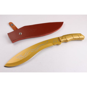 Nepal outdoor A19 Titanium golden machete UD403409